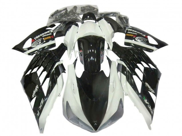 Preisgünstige Kawasaki ZX14R ZZR1400 Motorrad Verkleidung 2012-2024 - Weiss Schwarz