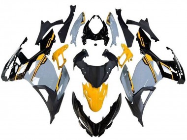 Preisgünstige Kawasaki Ninja 400 Motorrad Verkleidung 2018-2024 - Nardo Grau Orange Schwarz