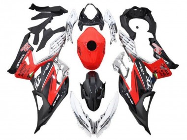 Preisgünstige Kawasaki Ninja 400 Motorrad Verkleidung 2018-2024 - Weiss Rot Schwarz