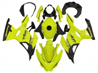 Preisgünstige Kawasaki Ninja 400 Motorrad Verkleidung 2018-2024 - Neon Gelb Schwarz