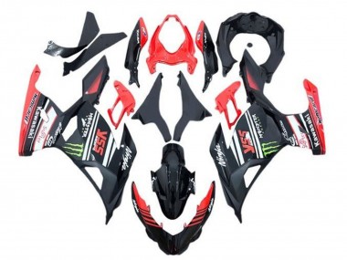 Preisgünstige Kawasaki Ninja 400 Motorrad Verkleidung 2018-2024 - Rot Schwarz Grun Monster