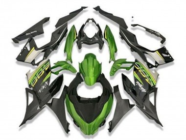 Preisgünstige Kawasaki Ninja 400 Motorrad Verkleidung 2018-2024 - Grun Schwarz Grau
