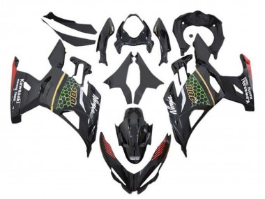 Preisgünstige Kawasaki Ninja 400 Motorrad Verkleidung 2018-2024 - Schwarz Grun Rot Gelb Waben