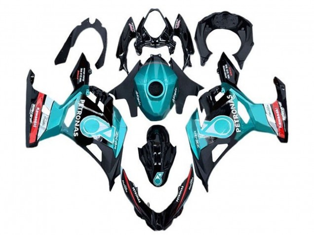 Preisgünstige Kawasaki Ninja 400 Motorrad Verkleidung 2018-2024 - Hellblau Rot Schwarz Petronas