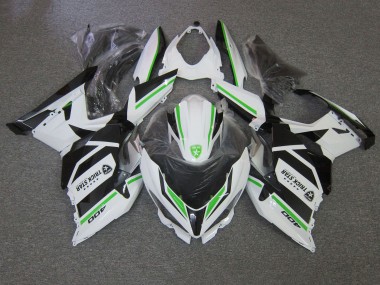 Preisgünstige Kawasaki Ninja 400 Motorrad Verkleidung 2018-2024 - Weiss Grun Schwarz Trick Star