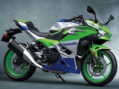 Preisgünstige Kawasaki Ninja 500 EX500R Motorrad Verkleidung 2024-2025 - Silber Grun Blau