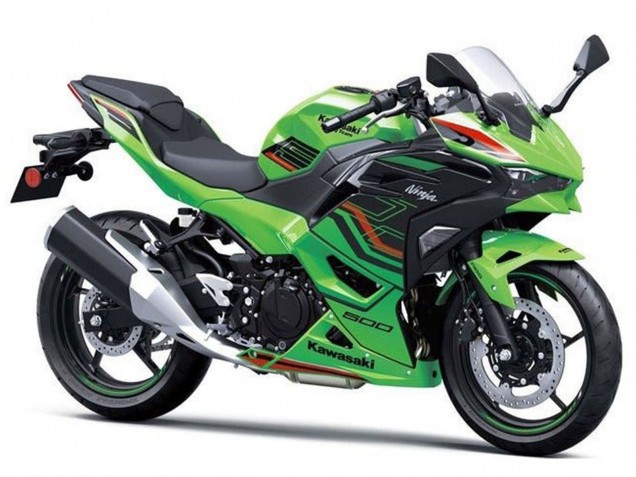 Preisgünstige Kawasaki Ninja 500 EX500R Motorrad Verkleidung 2024-2025 - Grun Schwarz Rot