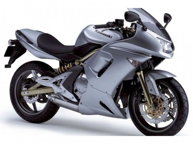 Preisgünstige Kawasaki Ninja 650 EX650 Motorrad Verkleidung 2006-2008 - Metallisch Silber