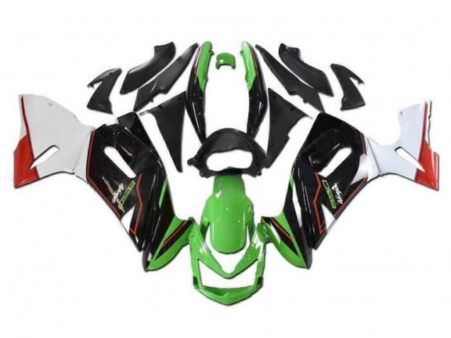 Preisgünstige Kawasaki Ninja 650 EX650 Motorrad Verkleidung 2006-2008 - Grun Schwarz Weiss Rot