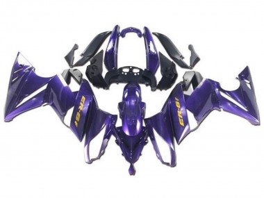 Preisgünstige Kawasaki Ninja ER6F Motorrad Verkleidung 2009-2011 - Lila Gelb