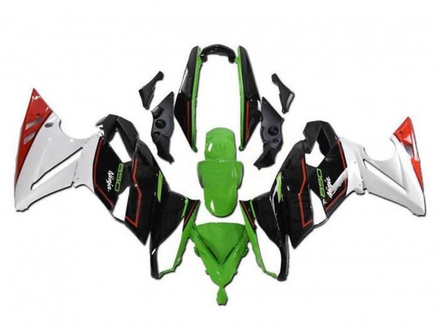 Preisgünstige Kawasaki Ninja 650 EX650 Motorrad Verkleidung 2009-2011 - Grun Schwarz Weiss Rot