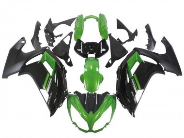 Preisgünstige Kawasaki Ninja ER6F Motorrad Verkleidung 2012-2014 - Grun Schwarz