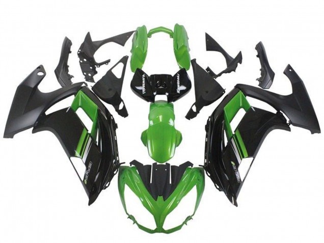 Preisgünstige Kawasaki Ninja ER6F Motorrad Verkleidung 2012-2014 - Grun Schwarz