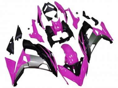 Preisgünstige Kawasaki Ninja 650 EX650 Motorrad Verkleidung 2017-2019 - Rosa Schwarz Grau