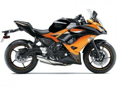 Preisgünstige Kawasaki Ninja 650 EX650 Motorrad Verkleidung 2017-2019 - Orange Schwarz