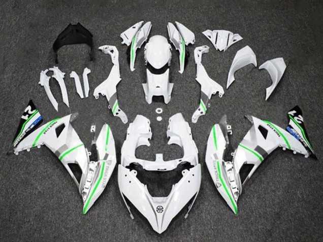 Preisgünstige Kawasaki Ninja 650 EX650 Motorrad Verkleidung 2017-2019 - Weiss Silber Grun Blau