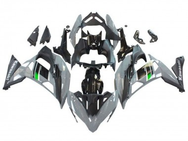 Preisgünstige Kawasaki Ninja 650 EX650 Motorrad Verkleidung 2017-2019 - Grau Schwarz Grun