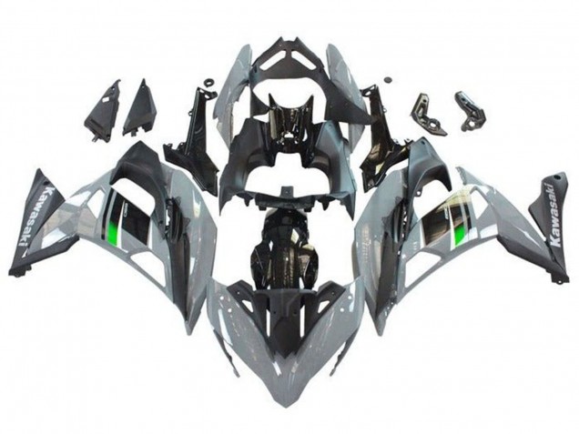 Preisgünstige Kawasaki Ninja 650 EX650 Motorrad Verkleidung 2017-2019 - Grau Schwarz Grun