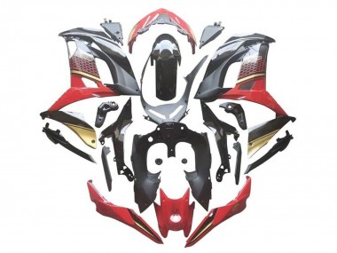Preisgünstige Kawasaki Ninja 650 EX650 Motorrad Verkleidung 2017-2019 - Rot Schwarz Gold