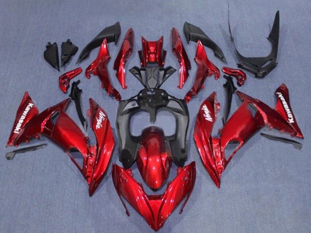 Preisgünstige Kawasaki Ninja 650 EX650 Motorrad Verkleidung 2017-2019 - Rot Schwarz Weiss