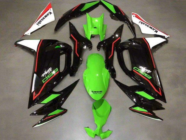 Preisgünstige Kawasaki Ninja 650 EX650 Motorrad Verkleidung 2020-2025 - Grun Rot Schwarz Weiss