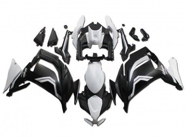 Preisgünstige Kawasaki Ninja 650 EX650 Motorrad Verkleidung 2020-2025 - Weiss Matt Schwarz