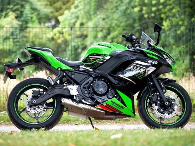 Preisgünstige Kawasaki Ninja 650 EX650 Motorrad Verkleidung 2020-2025 - Grun Schwarz Rot Bienenwabe