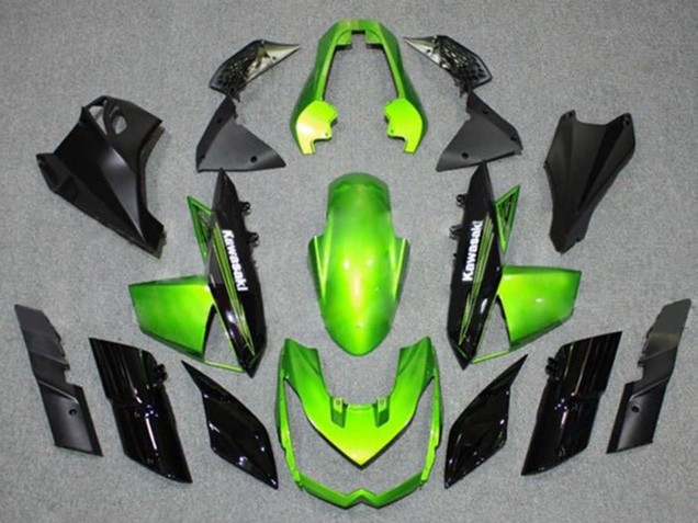 Preisgünstige Kawasaki Z1000 Motorrad Verkleidung 2010-2013 - Grun Schwarz