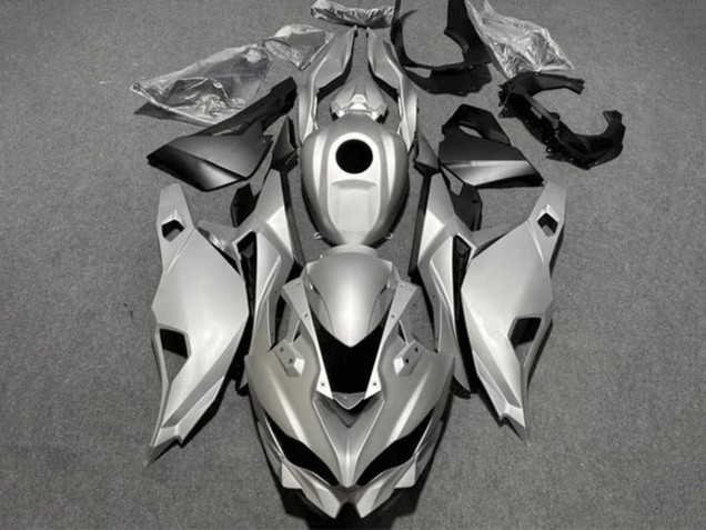 Preisgünstige Kawasaki ZX25R ZX-25R Motorrad Verkleidung 2019-2025 - Glanzendes Silber Matt Schwarz