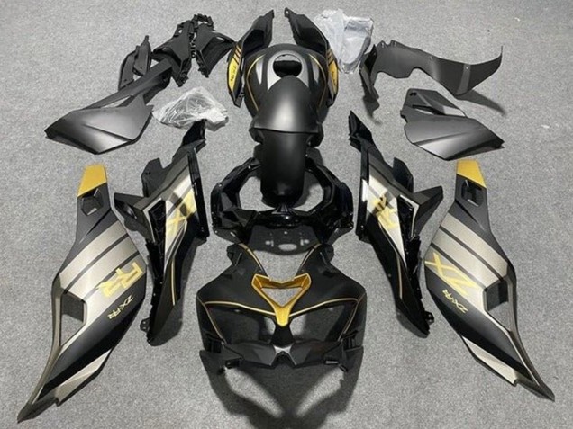 Preisgünstige Kawasaki ZX25R ZX-25R Motorrad Verkleidung 2019-2025 - Matt Schwarz Grau Gold Glanzendes Schwarz