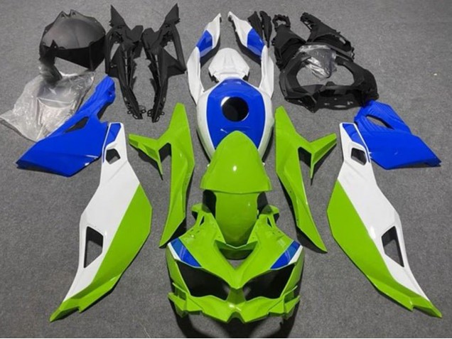 Preisgünstige Kawasaki ZX25R ZX-25R Motorrad Verkleidung 2019-2025 - Weiss Blau Grun