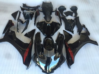 Preisgünstige Yamaha YZF R1 Motorrad Verkleidung 2015-2019 - Glanzendes Schwarz Rot