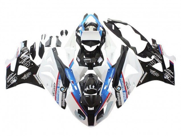 Preisgünstige BMW S1000RR Motorrad Verkleidung 2009-2014 - Weiss Rot Blau Glanzendes Schwarz Motorrad