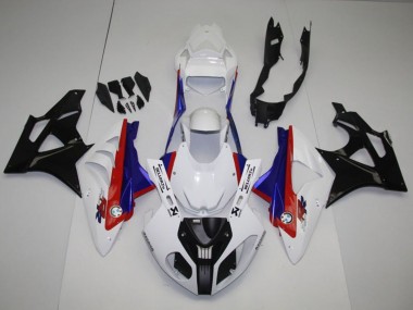 Preisgünstige BMW S1000RR Komplette Abs Verkleidung Kit 2009-2014 - Weiss Rot Blau Glanzendes Schwarz