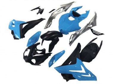 Preisgünstige BMW S1000RR Motorrad Verkleidung 2015-2016 - Silber Blau Matt Schwarz