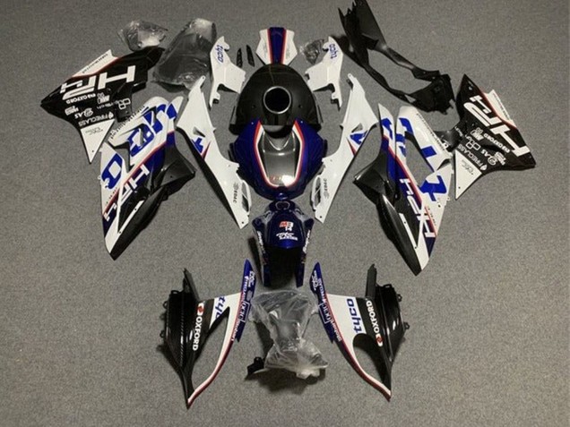 Preisgünstige BMW S1000RR Motorrad Verkleidung 2015-2016 - Weiss Blau Schwarz Tyco