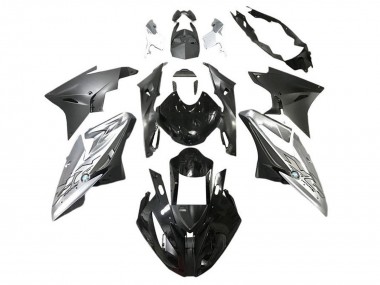 Preisgünstige BMW S1000RR Motorrad Verkleidung 2015-2016 - Silber Glanzendes Schwarz Matt Schwarz