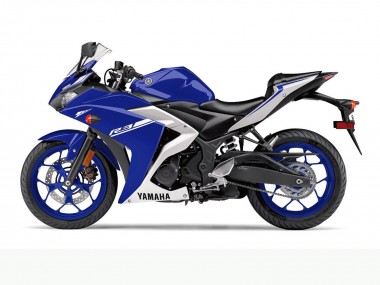 Preisgünstige Yamaha YZF R3 Motorrad Verkleidung 2015-2018 - Blau Weiss