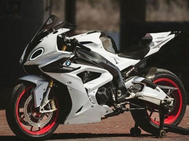 Preisgünstige BMW S1000RR Motorrad Verkleidung 2017-2018 - Weiss Kunst Carbonfaser