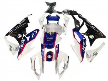 Preisgünstige BMW S1000RR Motorrad Verkleidung Kit 2017-2018 - Weiss Blau Rot Glanzendes Schwarz