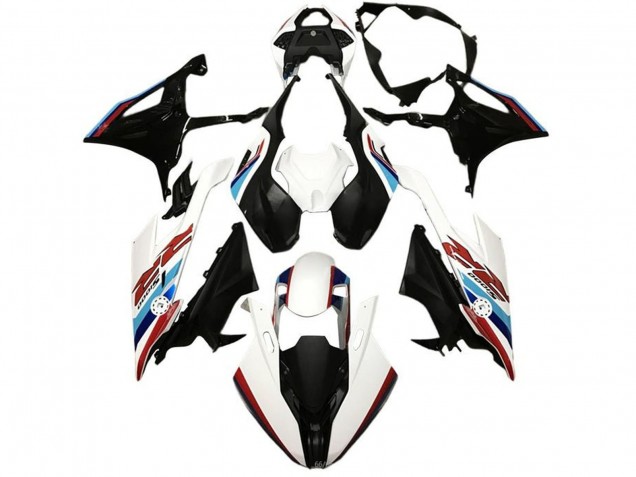 Preisgünstige BMW S1000RR Motorrad Verkleidung 2019-2022 - Weiss Blau Rot Hellblau