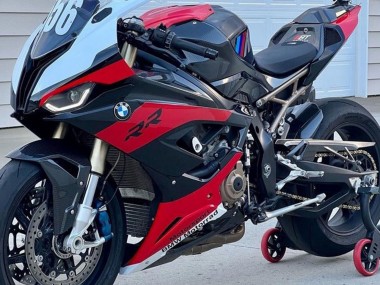 Preisgünstige BMW S1000RR Motorrad Verkleidung 2019-2022 - Rot Schwarz Weiss
