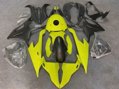 Preisgünstige BMW S1000RR Motorrad Verkleidung 2019-2022 - Neon Gelb Matt Schwarz