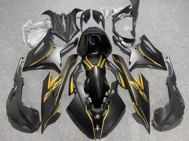 Preisgünstige BMW S1000RR Motorrad Verkleidung 2019-2022 - Matt Schwarz Gold