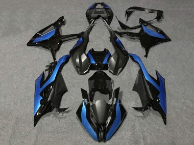 Preisgünstige BMW S1000RR Motorrad Verkleidung 2019-2022 - Schwarz Metallisch Blau