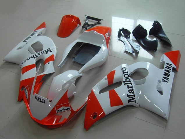 Preisgünstige Yamaha YZF R6 Motorrad Verkleidung 1998-2002 - Weiss Rot Marlboro