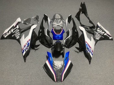 Preisgünstige BMW S1000RR Motorrad Verkleidung 2019-2022 - Schwarz Blau Weiss Rot HP