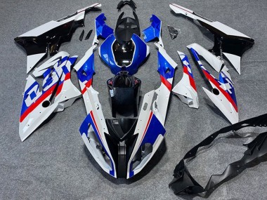 Preisgünstige BMW S1000RR Motorrad Verkleidung 2019-2022 - Weiss Blau Rot Schwarz