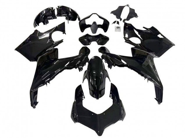 Preisgünstige Ducati Panigale V4 V4S Motorrad Verkleidung 2018-2019 - Glanzendes Schwarz