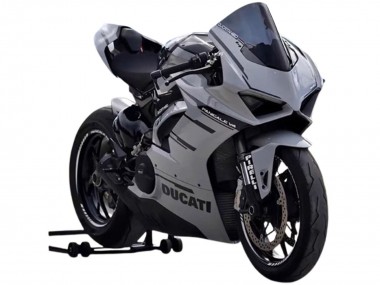 Preisgünstige Ducati Panigale V4 V4S Motorrad Verkleidung 2018-2019 - Grau Schwarz
